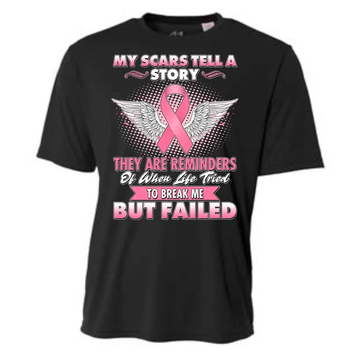 Breast Cancer Awareness My Scars Tell A Story Cooling Performance Crew T-Shirt