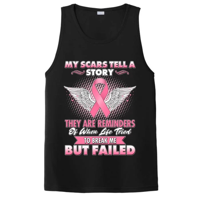 Breast Cancer Awareness My Scars Tell A Story Performance Tank