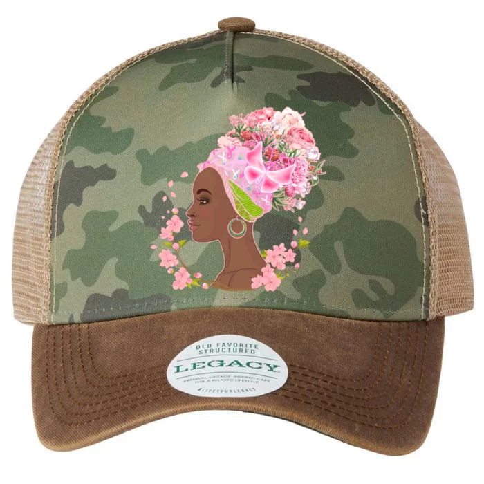 Breast Cancer Awareness Pink Flower Warrior Survivor Legacy Tie Dye Trucker Hat