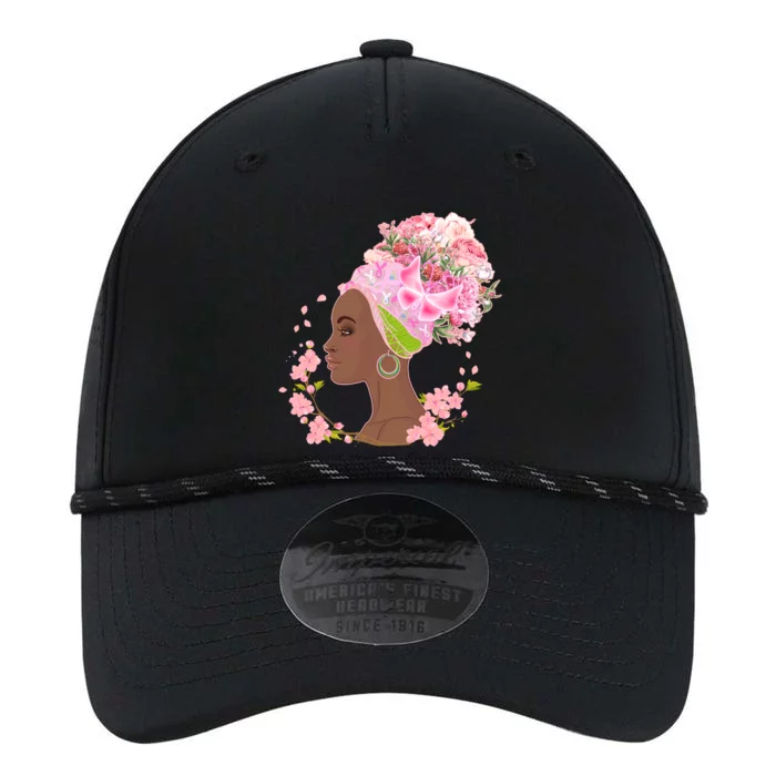 Breast Cancer Awareness Pink Flower Warrior Survivor Performance The Dyno Cap