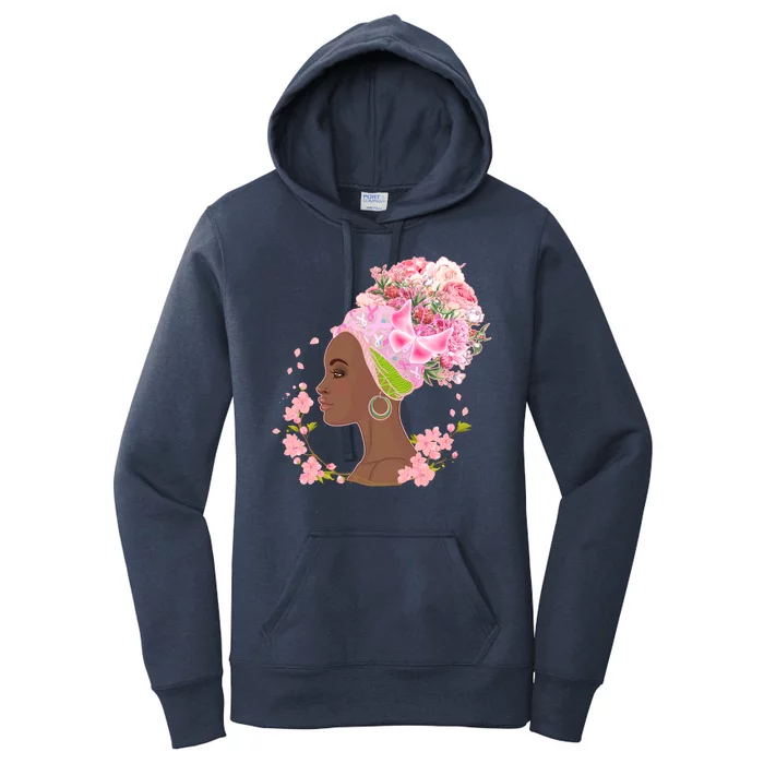 Breast Cancer Awareness Pink Flower Warrior Survivor Women's Pullover Hoodie