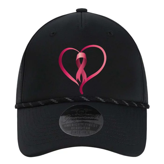 Breast Cancer Awareness Ribbon Heart Performance The Dyno Cap