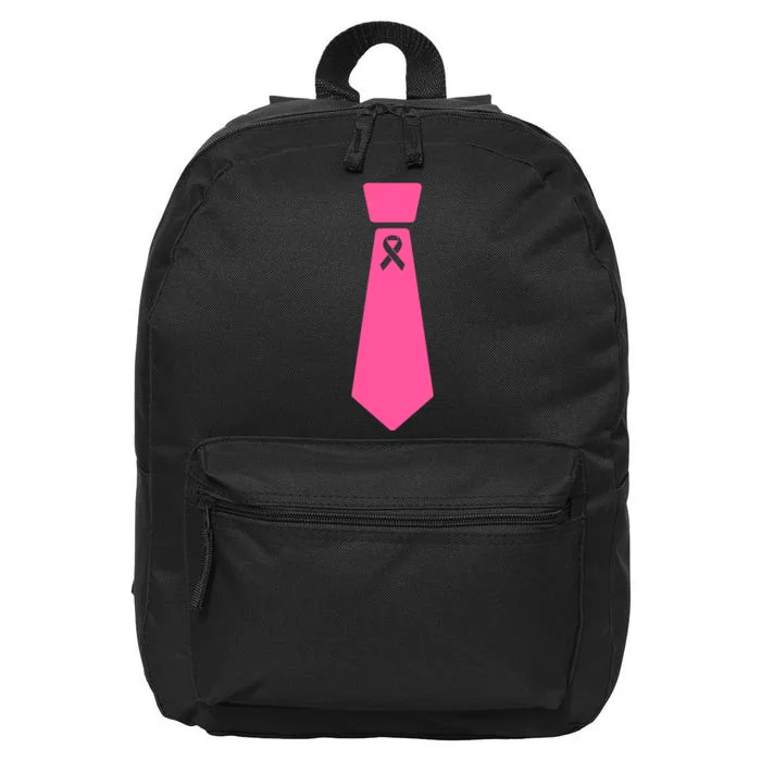 Breast Cancer Awareness Ribbon Tie 16 in Basic Backpack