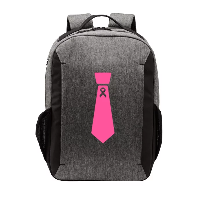 Breast Cancer Awareness Ribbon Tie Vector Backpack