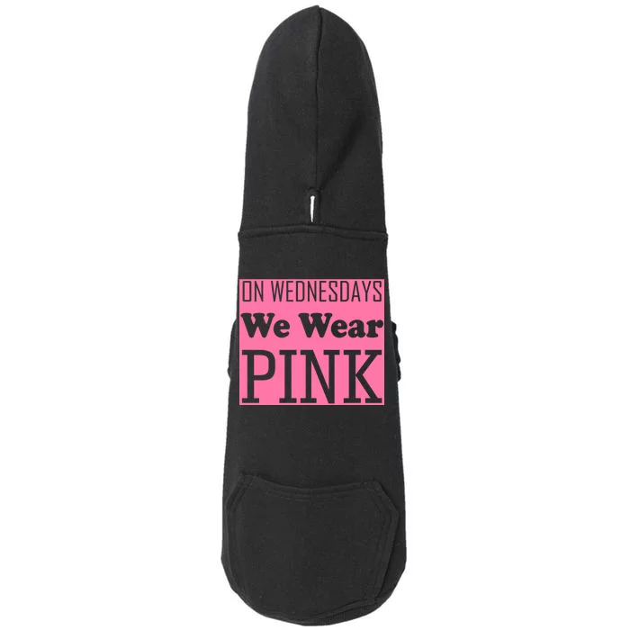 Breast Cancer Awareness Wednesdays We Wear Pink Doggie 3-End Fleece Hoodie