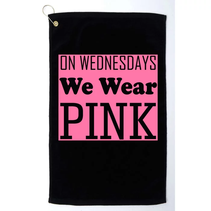 Breast Cancer Awareness Wednesdays We Wear Pink Platinum Collection Golf Towel