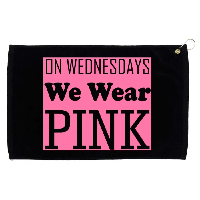 Breast Cancer Awareness Wednesdays We Wear Pink Grommeted Golf Towel