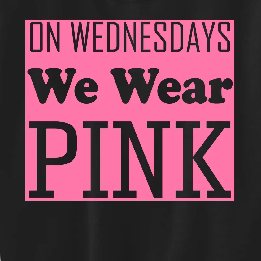 Breast Cancer Awareness Wednesdays We Wear Pink Kids Sweatshirt