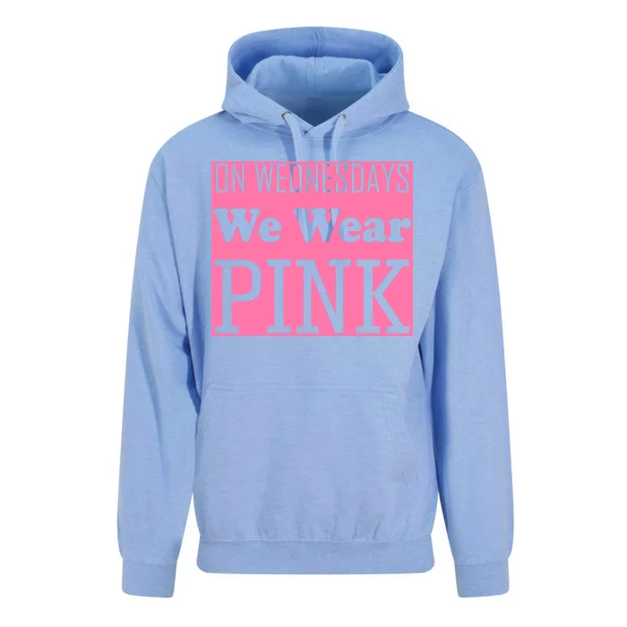 Breast Cancer Awareness Wednesdays We Wear Pink Unisex Surf Hoodie