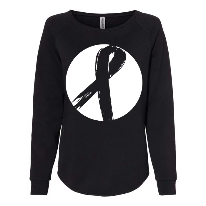 Breast Cancer Circle Ribbon Logo Womens California Wash Sweatshirt