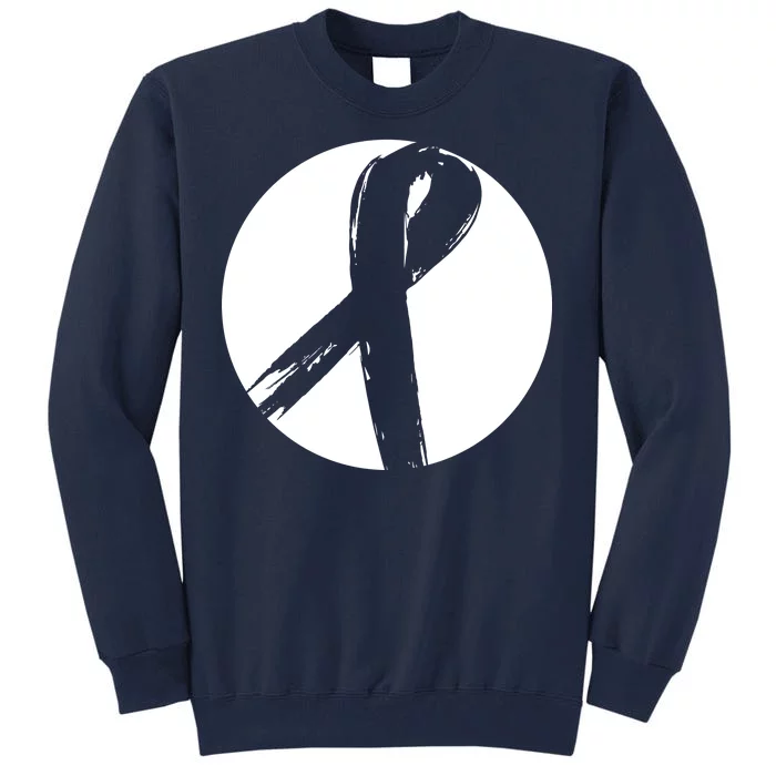 Breast Cancer Circle Ribbon Logo Tall Sweatshirt