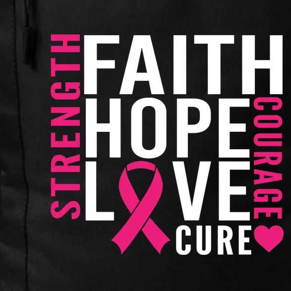 Breast Cancer Faith Hope Love Courage Daily Commute Backpack