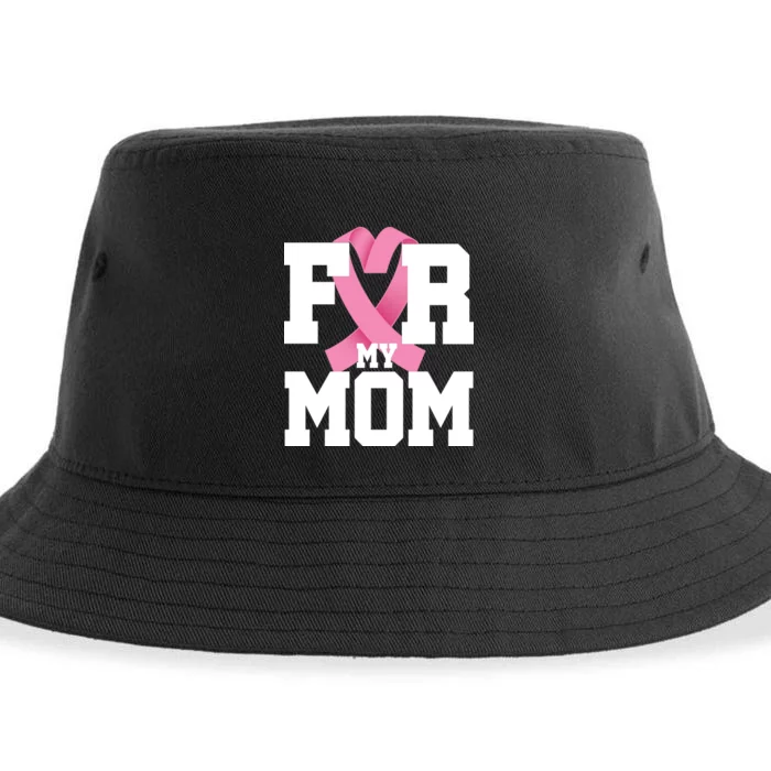 Breast Cancer For My Mom Sustainable Bucket Hat