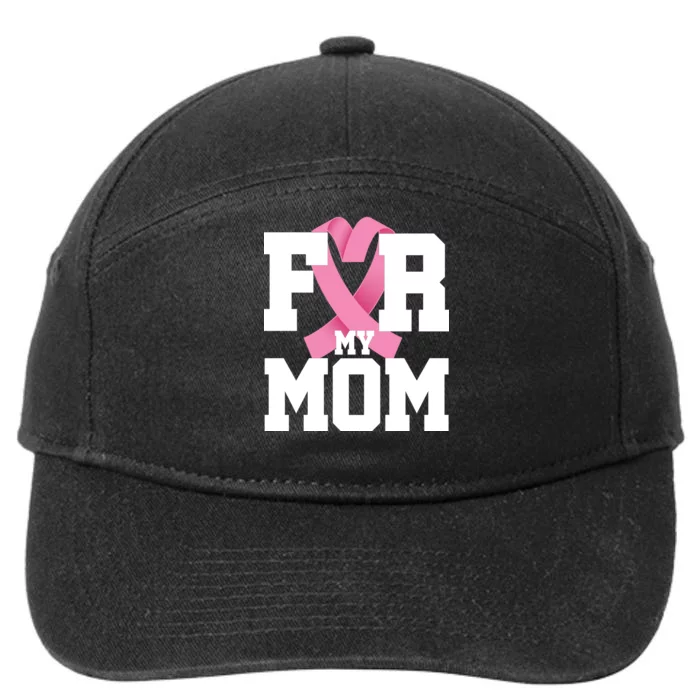 Breast Cancer For My Mom 7-Panel Snapback Hat