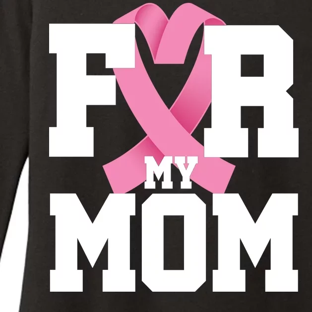 Breast Cancer For My Mom Womens CVC Long Sleeve Shirt