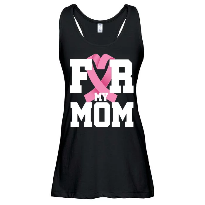 Breast Cancer For My Mom Ladies Essential Flowy Tank