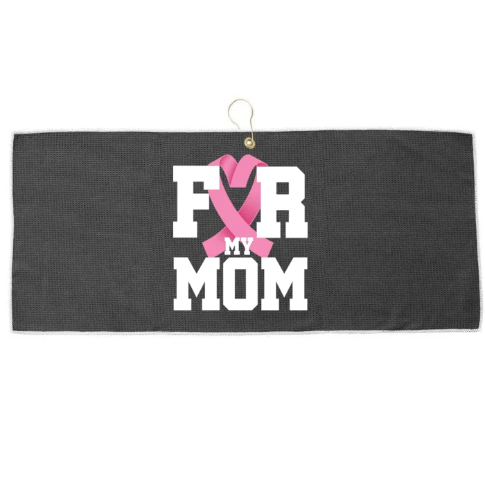 Breast Cancer For My Mom Large Microfiber Waffle Golf Towel