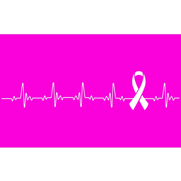 Breast Cancer Heartbeat Pulse Bumper Sticker