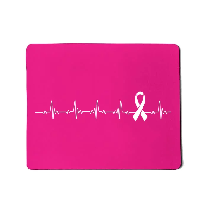 Breast Cancer Heartbeat Pulse Mousepad