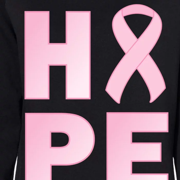 Breast Cancer Hope Fight Logo Womens California Wash Sweatshirt