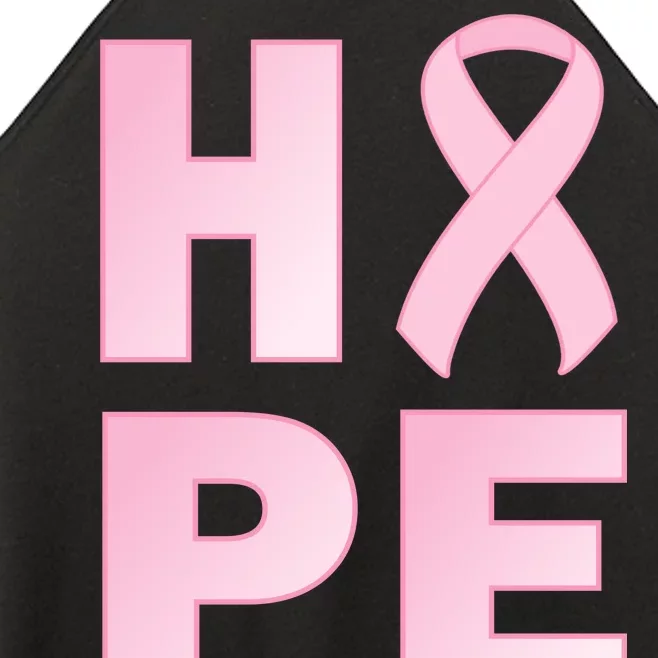 Breast Cancer Hope Fight Logo Women’s Perfect Tri Rocker Tank