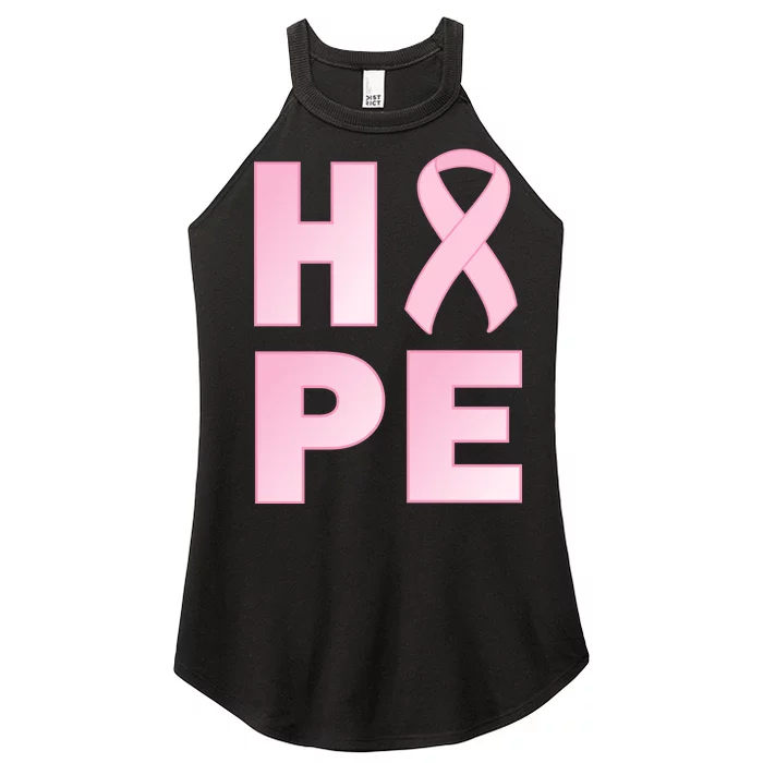 Breast Cancer Hope Fight Logo Women’s Perfect Tri Rocker Tank