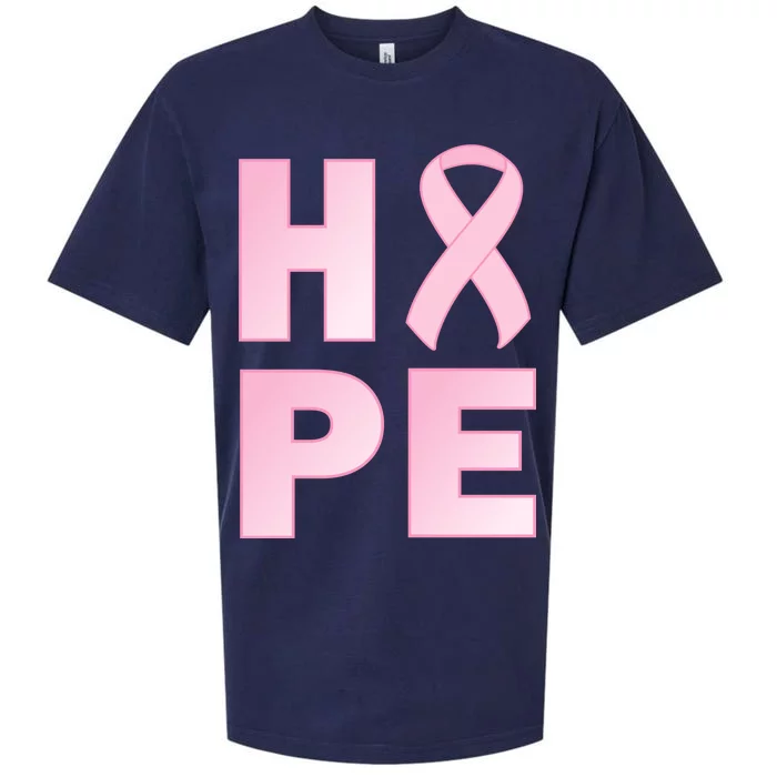 Breast Cancer Hope Fight Logo Sueded Cloud Jersey T-Shirt