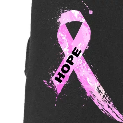 Breast Cancer Hope Ribbon Doggie 3-End Fleece Hoodie