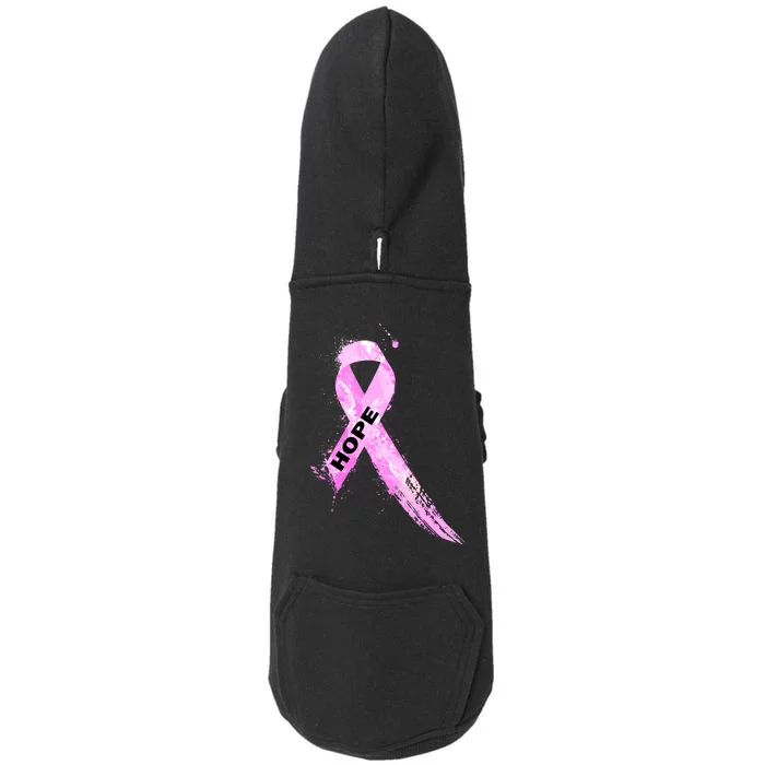 Breast Cancer Hope Ribbon Doggie 3-End Fleece Hoodie