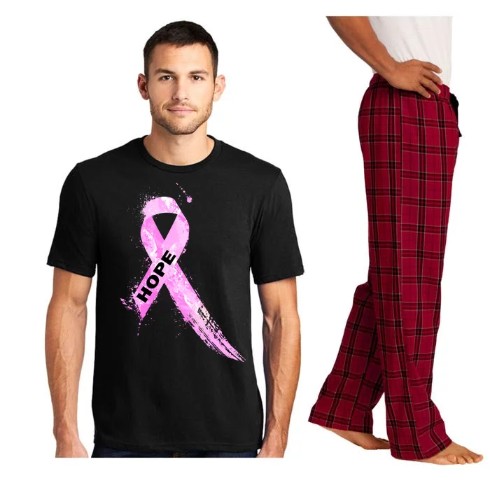 Breast Cancer Hope Ribbon Pajama Set