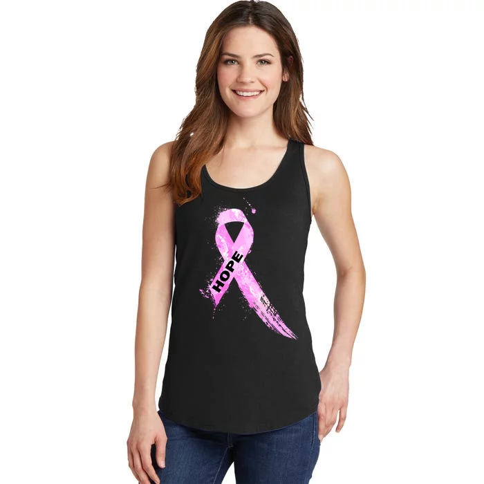 Breast Cancer Hope Ribbon Ladies Essential Tank