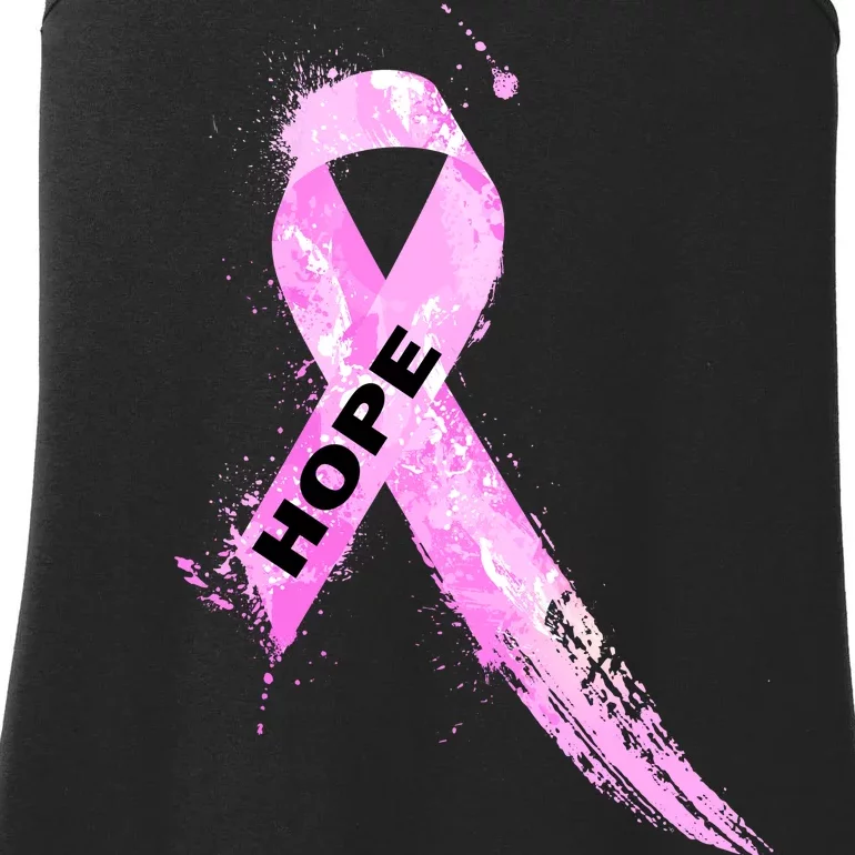 Breast Cancer Hope Ribbon Ladies Essential Tank