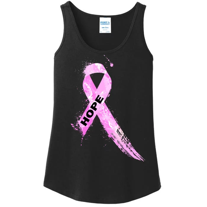 Breast Cancer Hope Ribbon Ladies Essential Tank