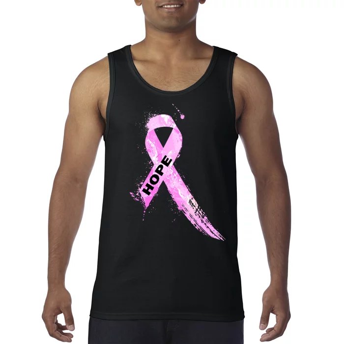 Breast Cancer Hope Ribbon Tank Top