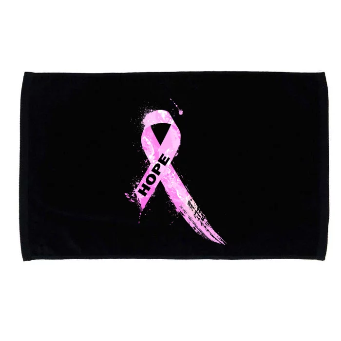 Breast Cancer Hope Ribbon Microfiber Hand Towel