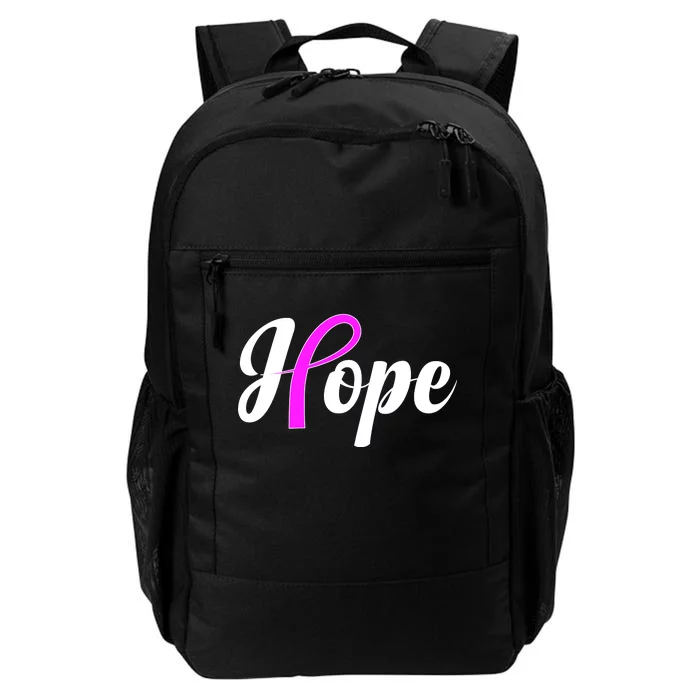 Breast Cancer Hope Ribbon Tribute Logo Daily Commute Backpack