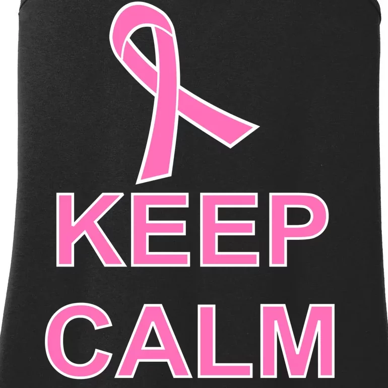 Breast Cancer Keep Calm And Fight On Ladies Essential Tank