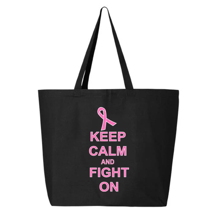 Breast Cancer Keep Calm And Fight On 25L Jumbo Tote