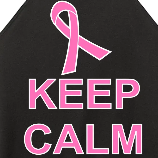 Breast Cancer Keep Calm And Fight On Women’s Perfect Tri Rocker Tank