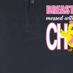 Breast Cancer Messed With The Wrong Chick Softstyle Adult Sport Polo