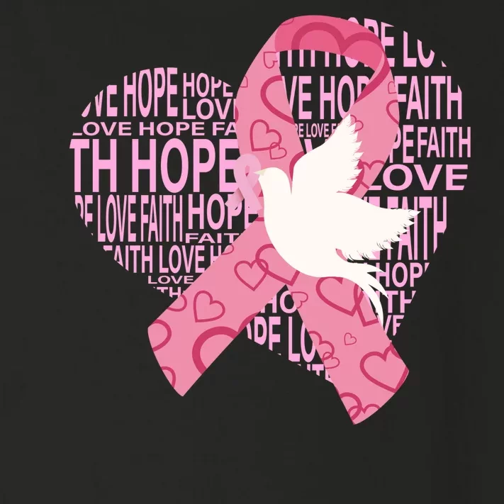 Breast Cancer Ribbon Of Love Toddler Long Sleeve Shirt