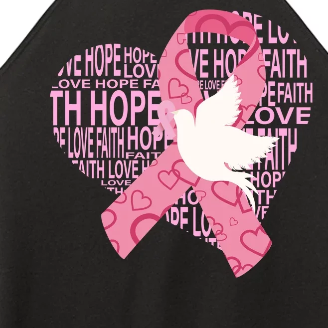 Breast Cancer Ribbon Of Love Women’s Perfect Tri Rocker Tank