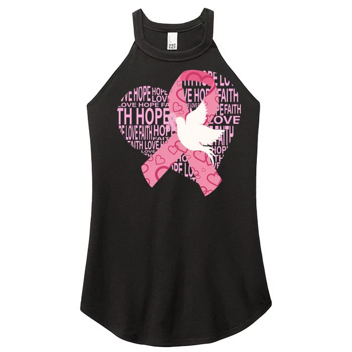 Breast Cancer Ribbon Of Love Women’s Perfect Tri Rocker Tank