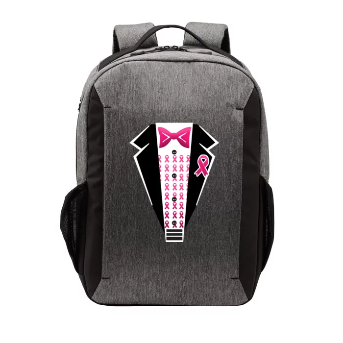 Breast Cancer Ribbon Tuxedo Vector Backpack