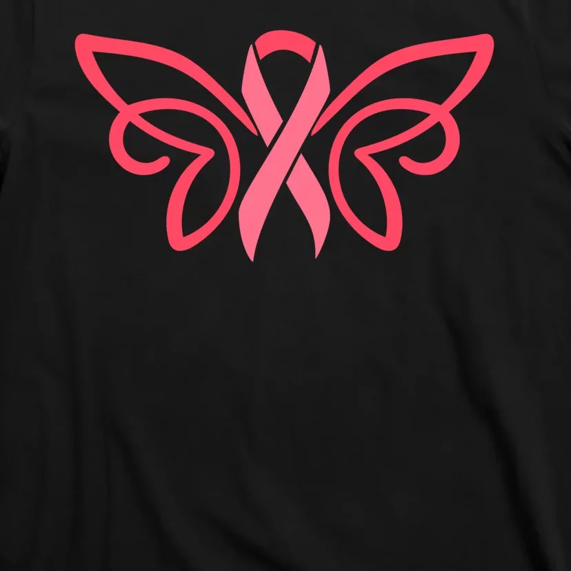 Breast Cancer Ribbon Wings T-Shirt