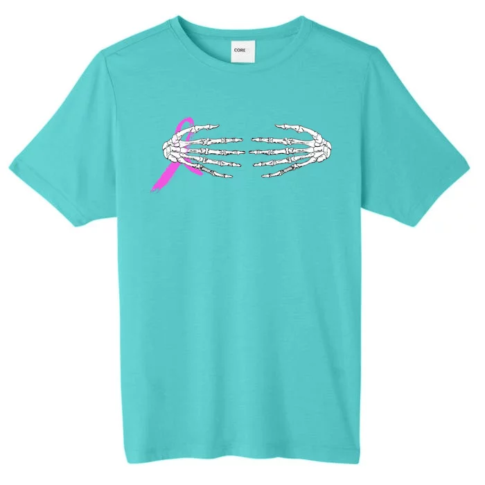 Breast Cancer Skeleton Hands ChromaSoft Performance T-Shirt