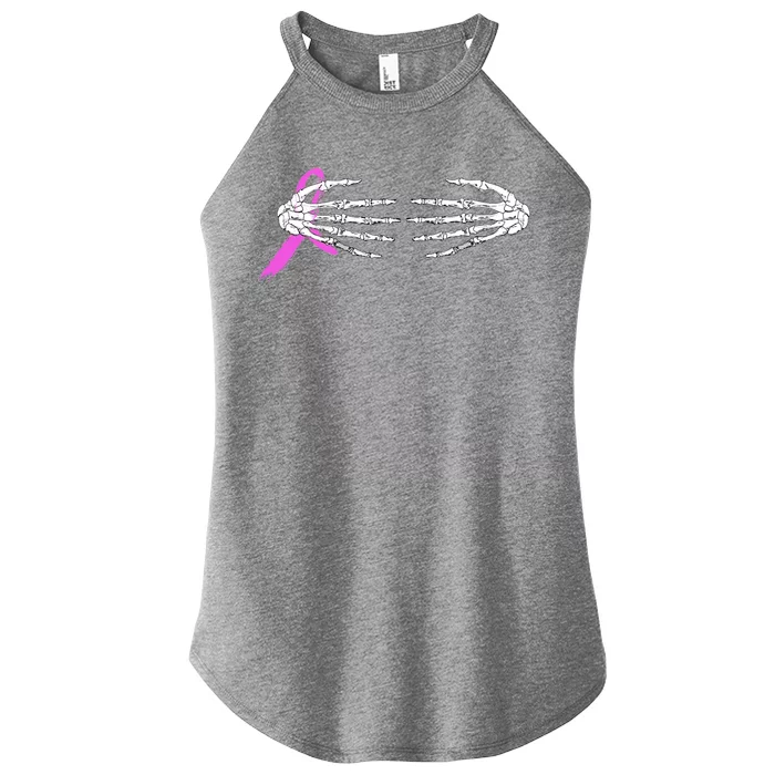 Breast Cancer Skeleton Hands Women’s Perfect Tri Rocker Tank