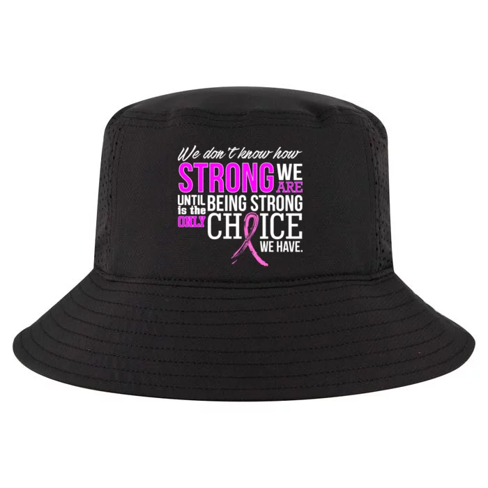 Breast Cancer Strong Cool Comfort Performance Bucket Hat