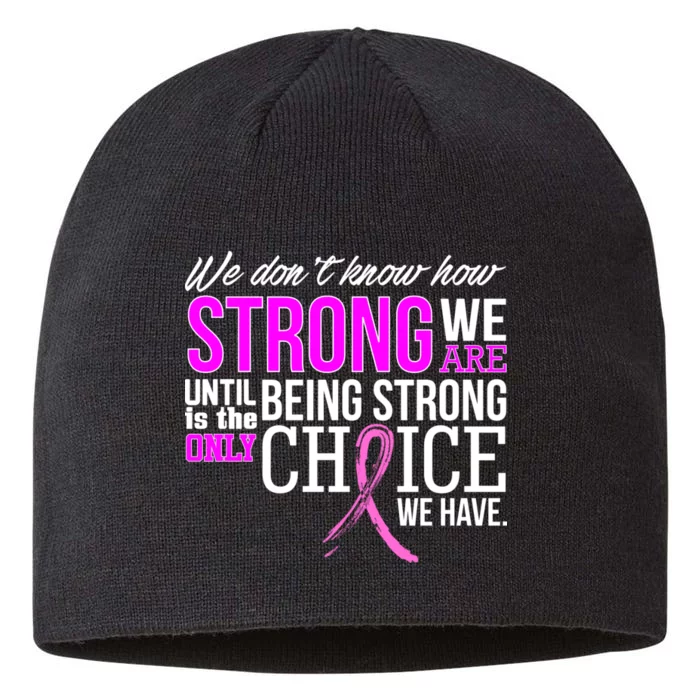 Breast Cancer Strong 8 1/2in Sustainable Knit Beanie