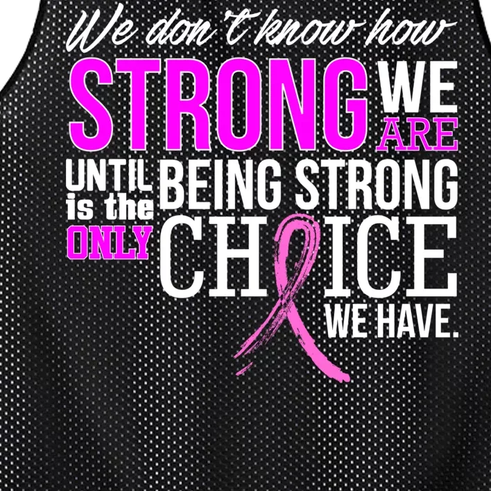 Breast Cancer Strong Mesh Reversible Basketball Jersey Tank